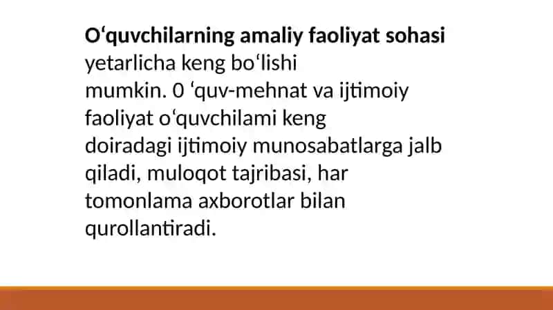 O‘quvchilarning aqliy tarbiyasi. 2