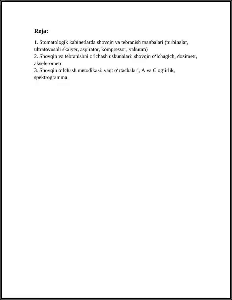 STOMATOLOGIK KABINETLARDA SHOVQIN VA TEBRANISHNI BAHOLASH 2