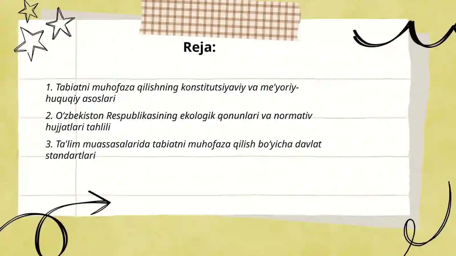 Tabiatni muhofaza qilish masalalari 2