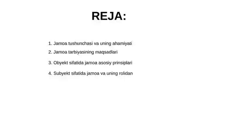Jamoa tarbiya obyekti va subyekti sifatida 2