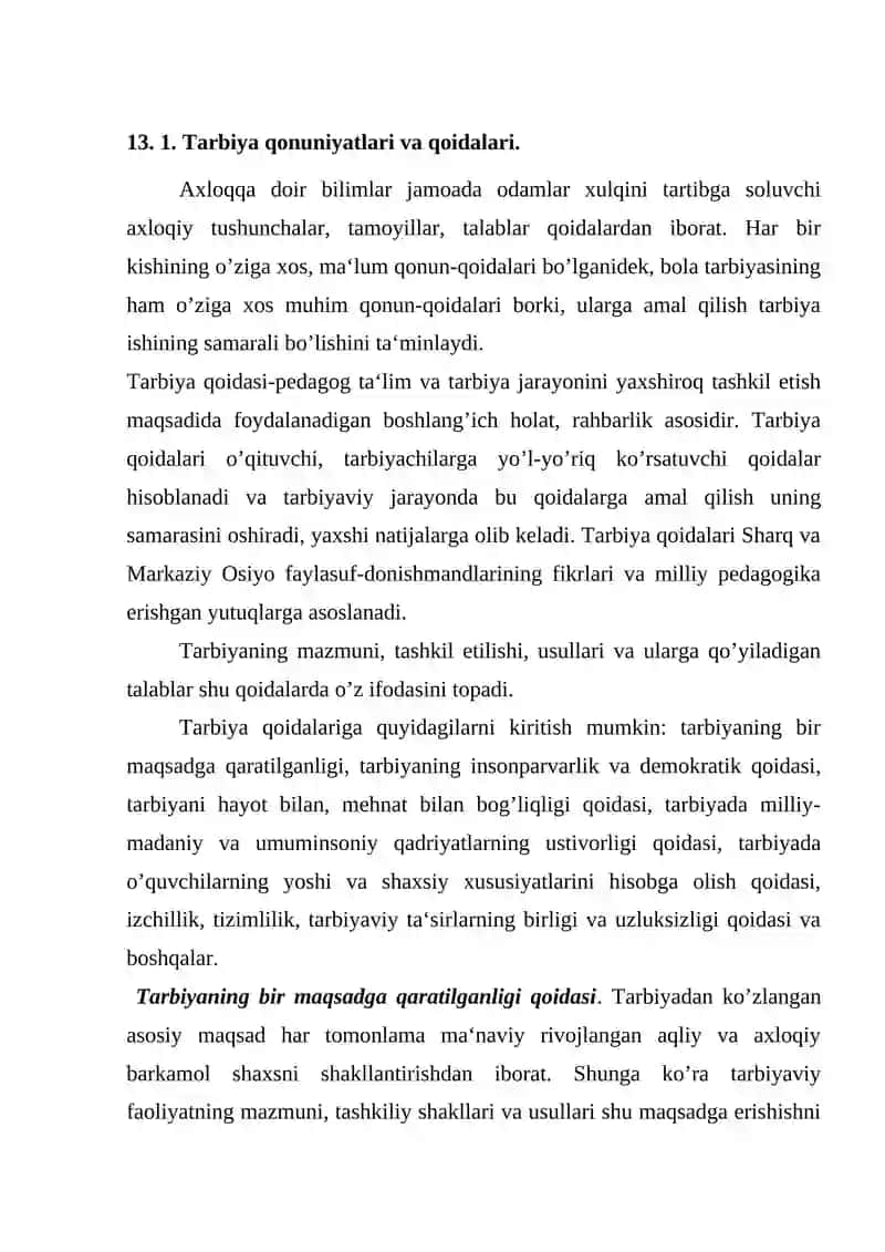 Tarbiya qoidalari 2