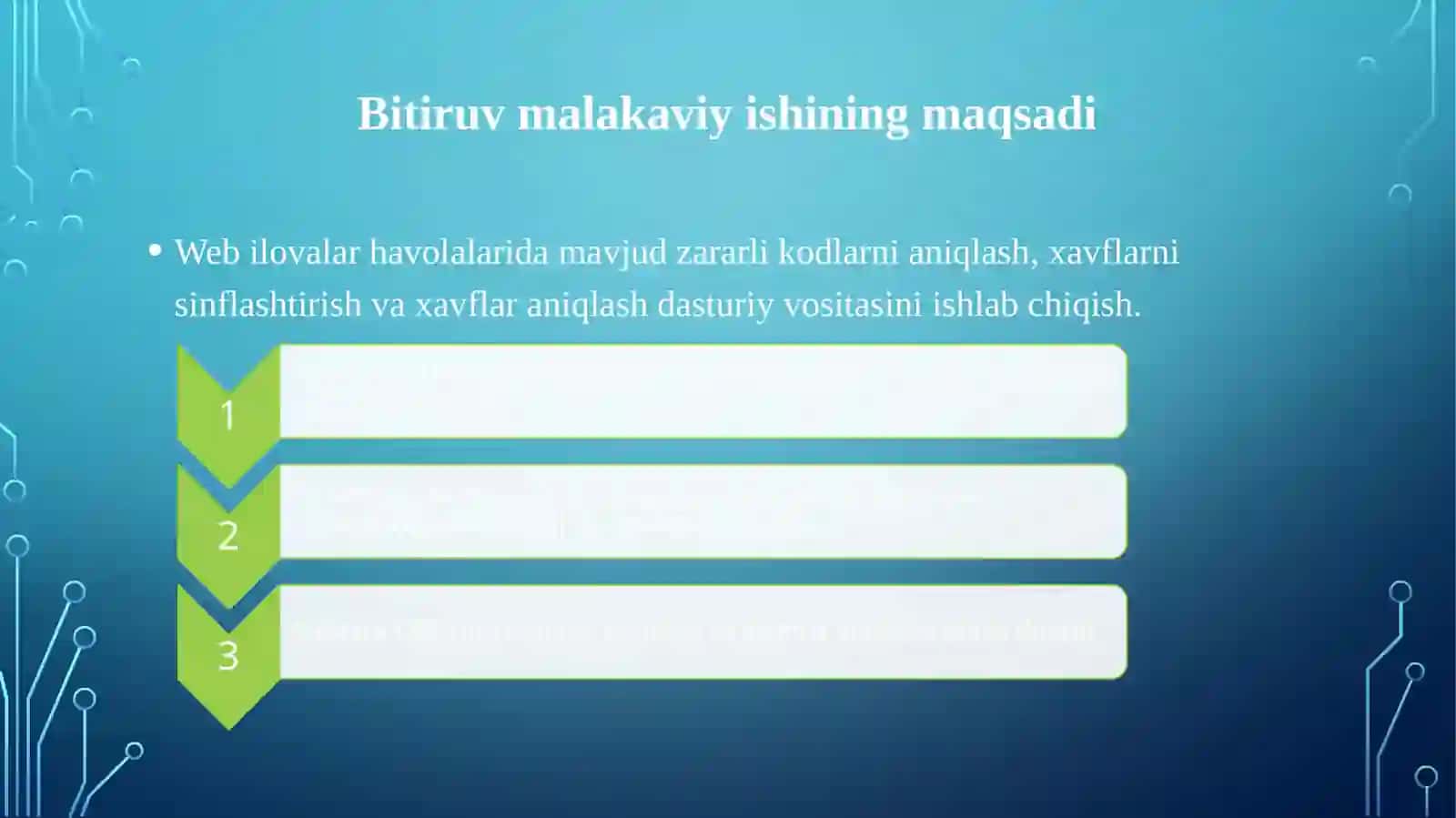Web ilovalar havolalarida mavjud  zararli kodlarni aniqlash dasturiy vositasini ishlab chiqish 2