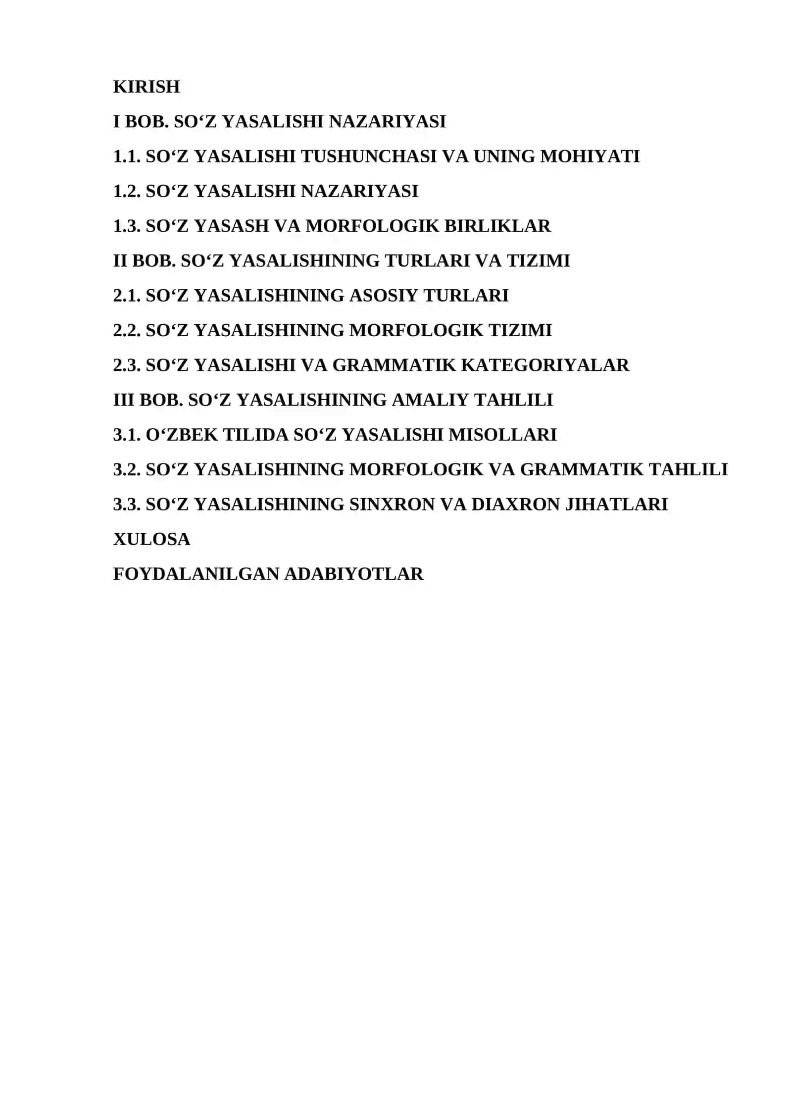 SO‘Z YASALISHI TIZIMI VA UNING NAZARIY ASOSLARI 2
