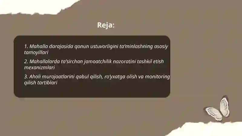 Mahallalarda qonun ustuvorligini ta’minlash 2