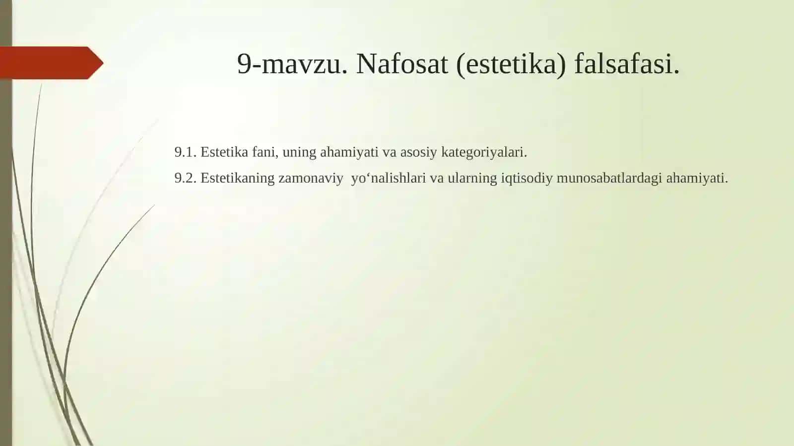 Nafosat (estetika) falsafasi 2