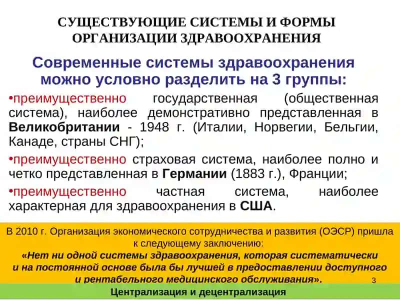 Лекция №1.3.Некоторые различия системы здравоохранения и организации здравоохранения различных стран мира 2