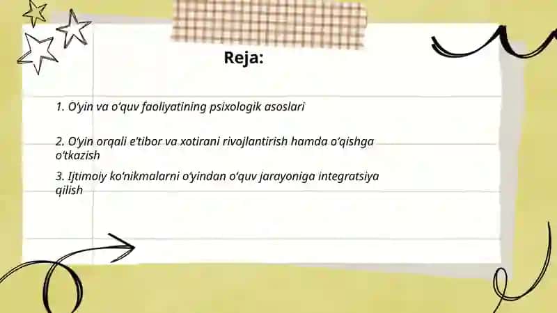 Oʻyin va oʻquv faoliyatining psixologik asoslari 2