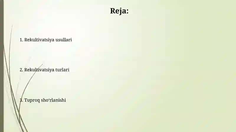 Rekulьtivatsiya texnologiyalari 2