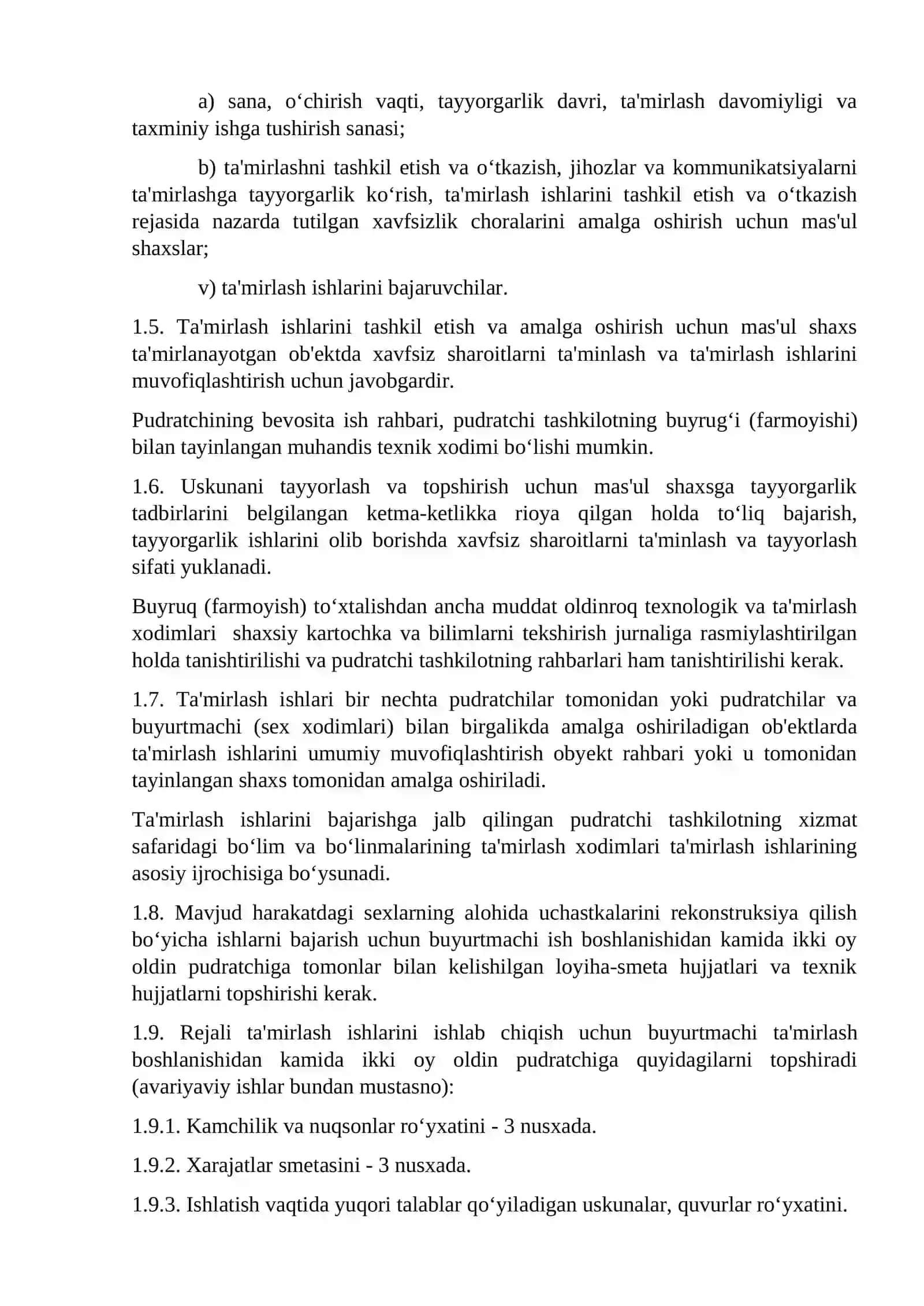 Fabrikalarda mexanik ishlovchi uskunalarda xavfsizlik qoidalari 2