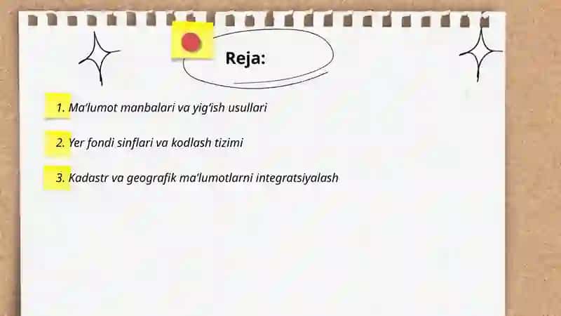Respublika yer fondi jadvalini tuzish va tahlil qilish 2