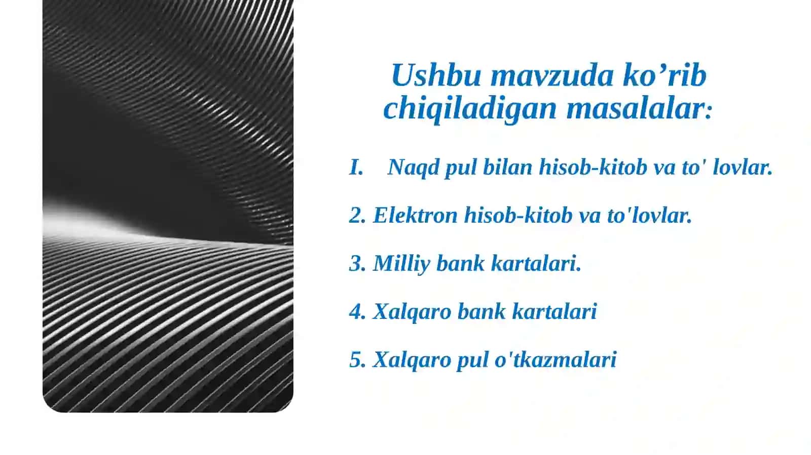 Jismoniy shaxslarning hisob-kitoblari va to'lovlari 2