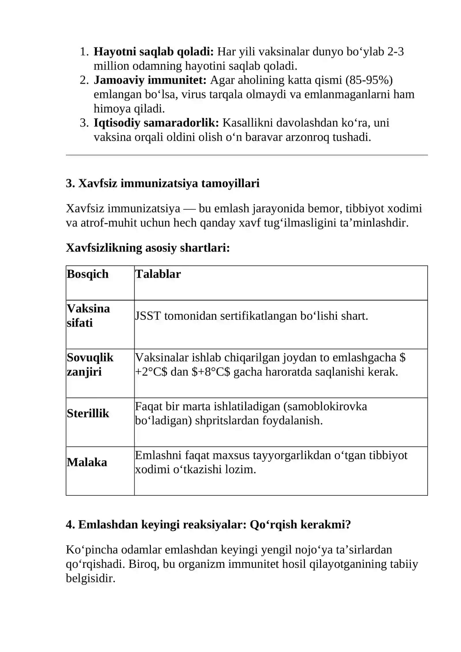 Yuqumli kasalliklar va xavfsiz immunizatsiya 2