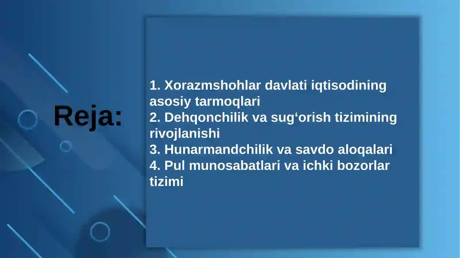 Xorazmshohlar davlatining iqtisodi 2