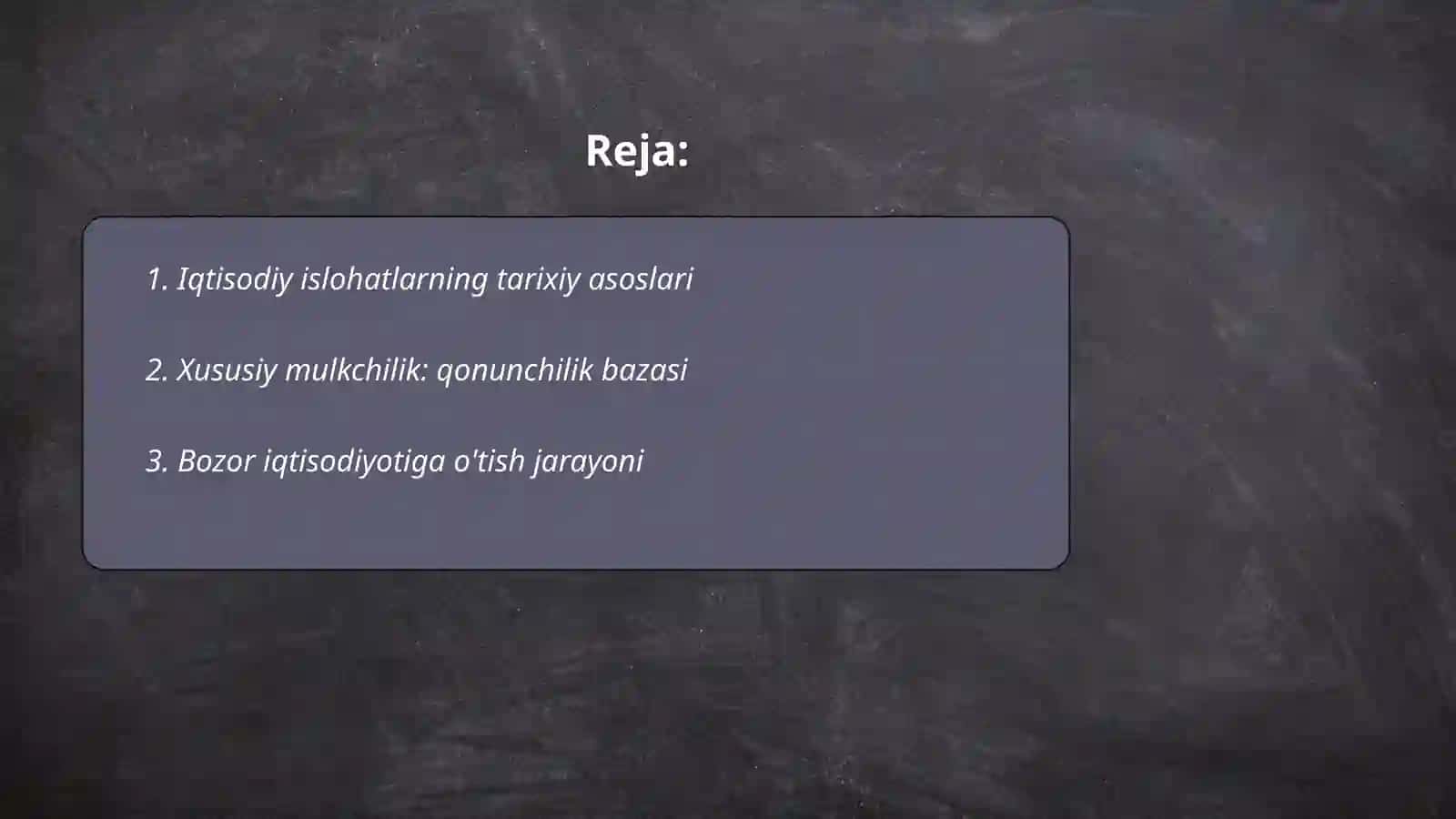 iqtisodiy islohatlar,xususiy mulkchilikning shakillanishi ozbekistonda bozor munasabatining shakillanishi 2