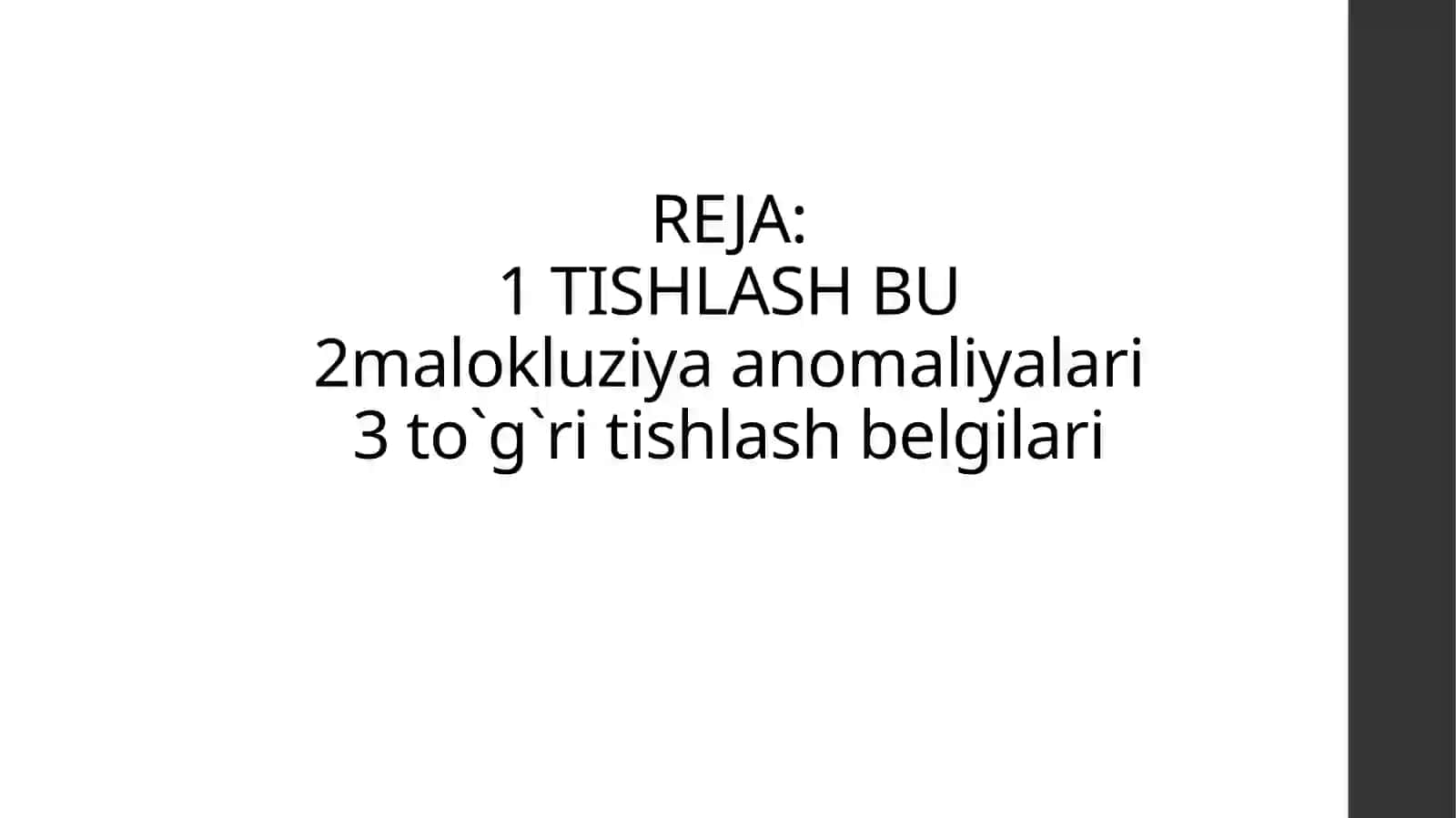 ORTOGNATIK TISHLOV 2
