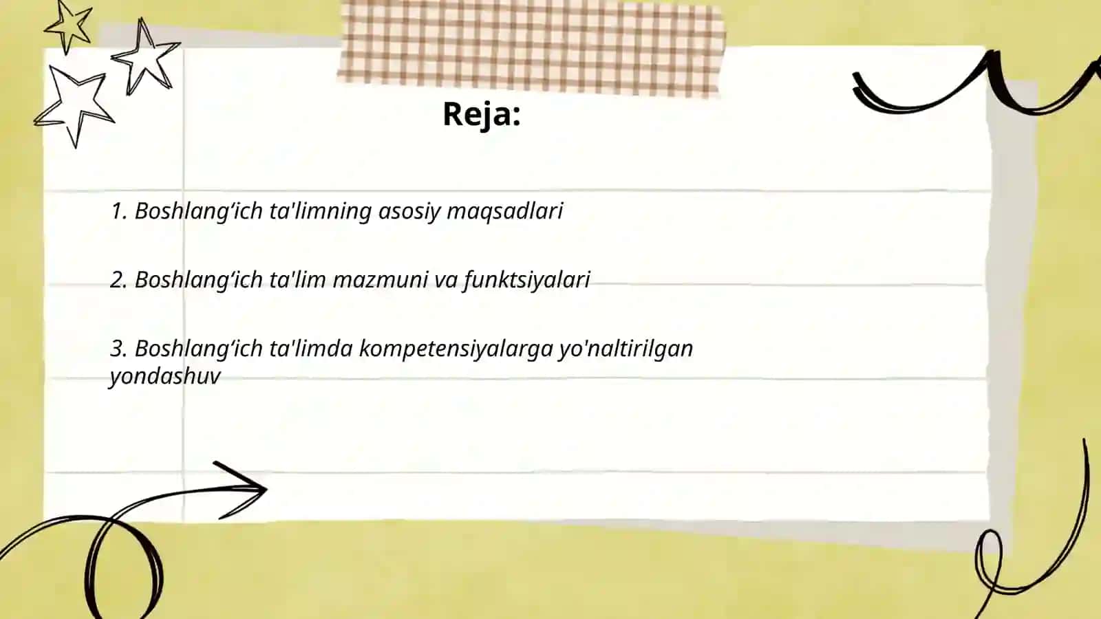 Boshlang‘ich ta'lim mazmuni va mohiyati 2