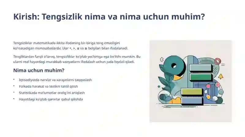 Sodda tengsizliklarni isbotlash 2