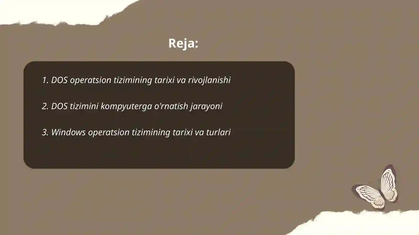 DOS operatsion tizimi 2