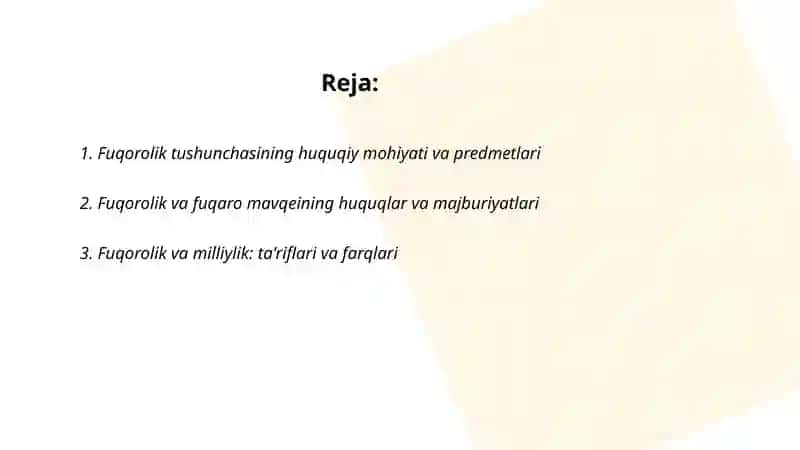 Õzbekiston Respublikasining fuqoroligi 2