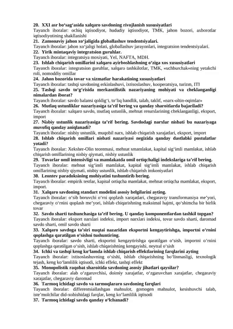 Global iqtisodiy rivojlanish 2