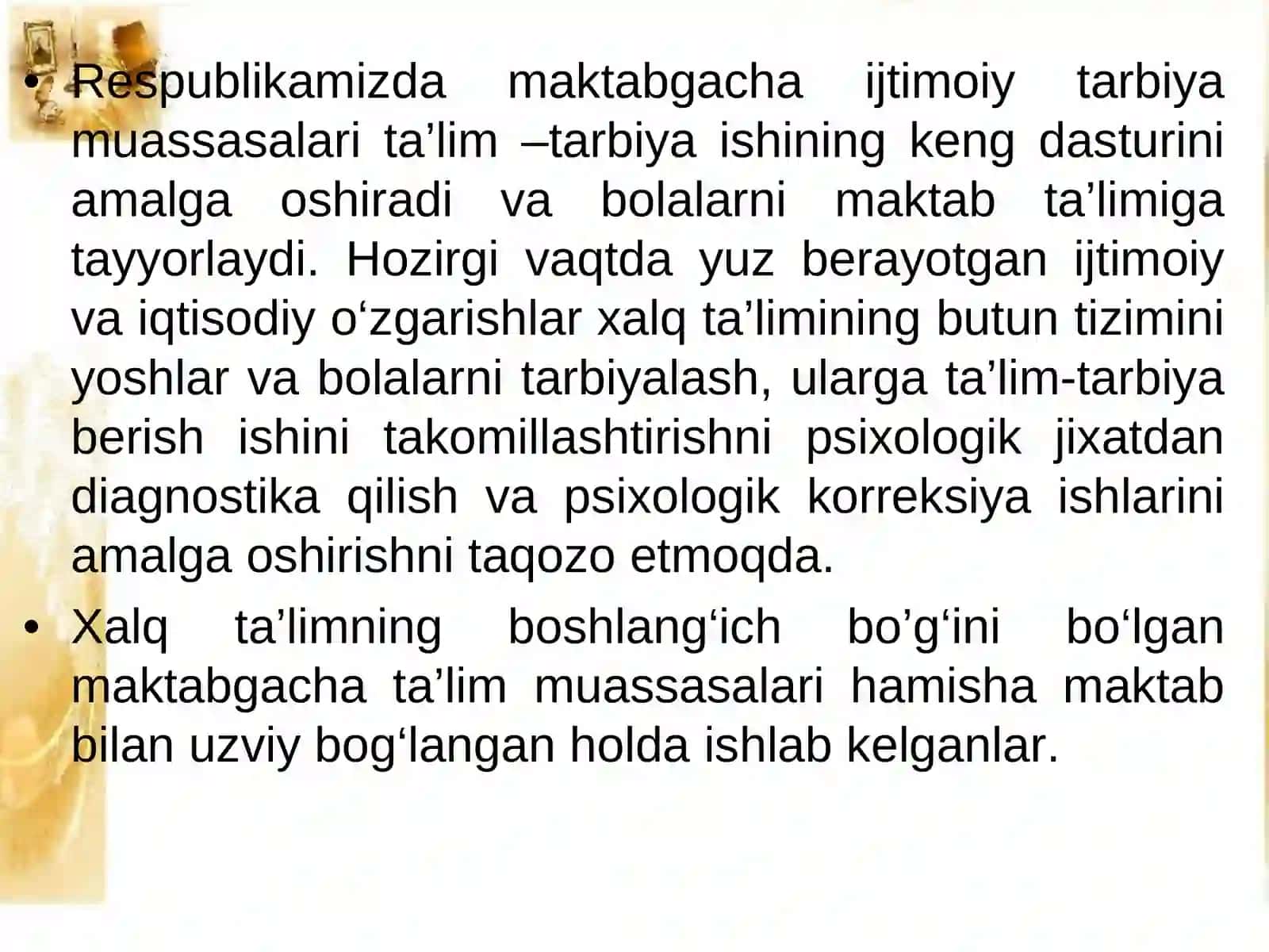 Maktabgacha ta’lim yoshidagi hamda kichik maktab yoshidagi bolalarning psixologik diagnostikasi va korreksiyasi 2