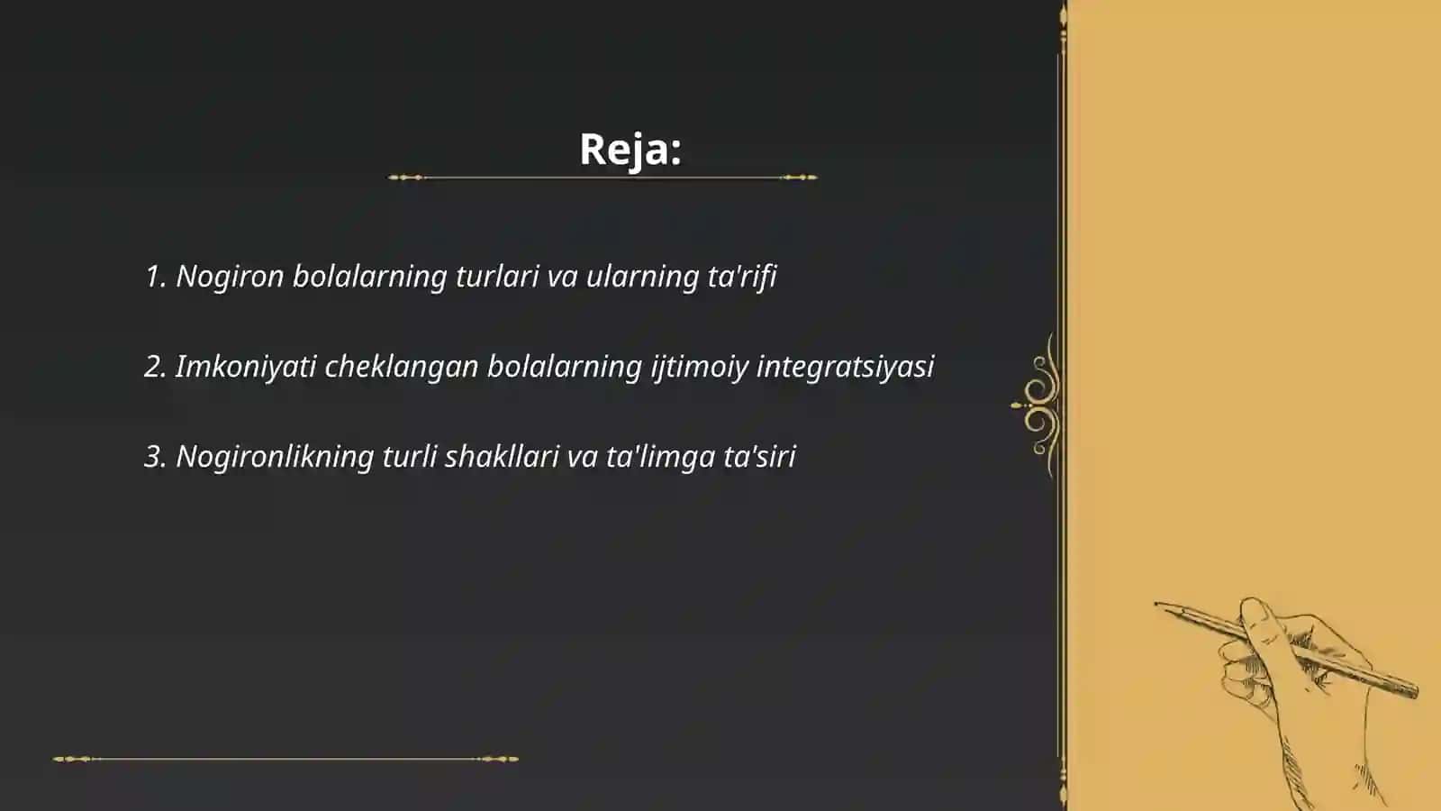 Nogiron bolalarning turlari va ularning ta'rifi 2