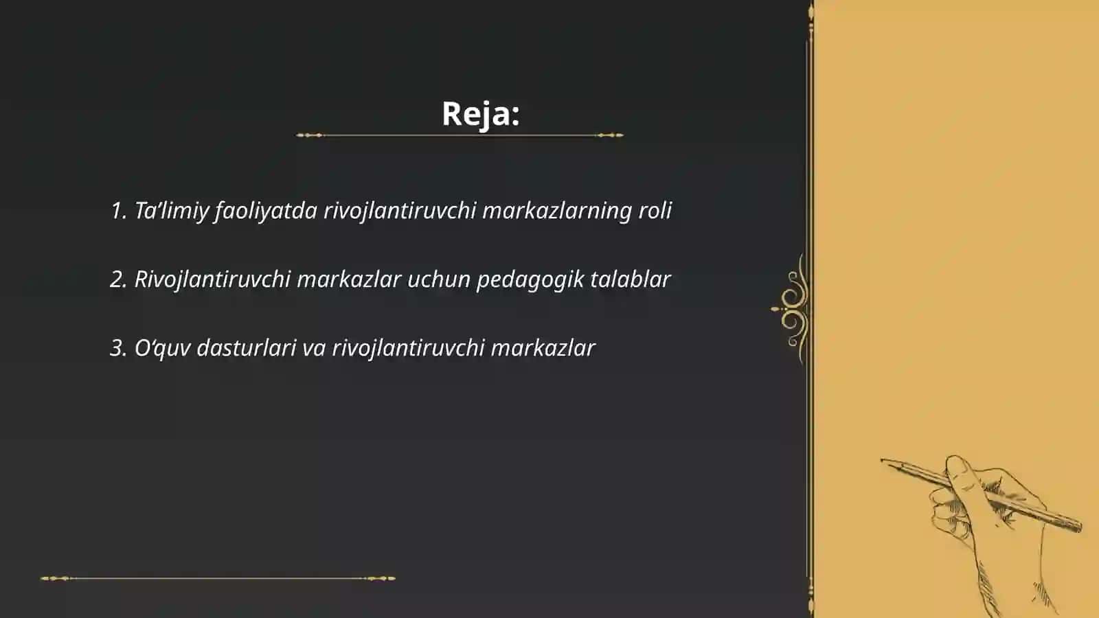 Rivojlantiruvchi markazlarda taʼlimiy faoliyat va ularga qoʻyiladigan talablar 2