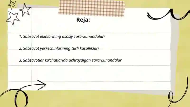 Sabzavot ekinlarining zararkunanda va kasalliklari 2