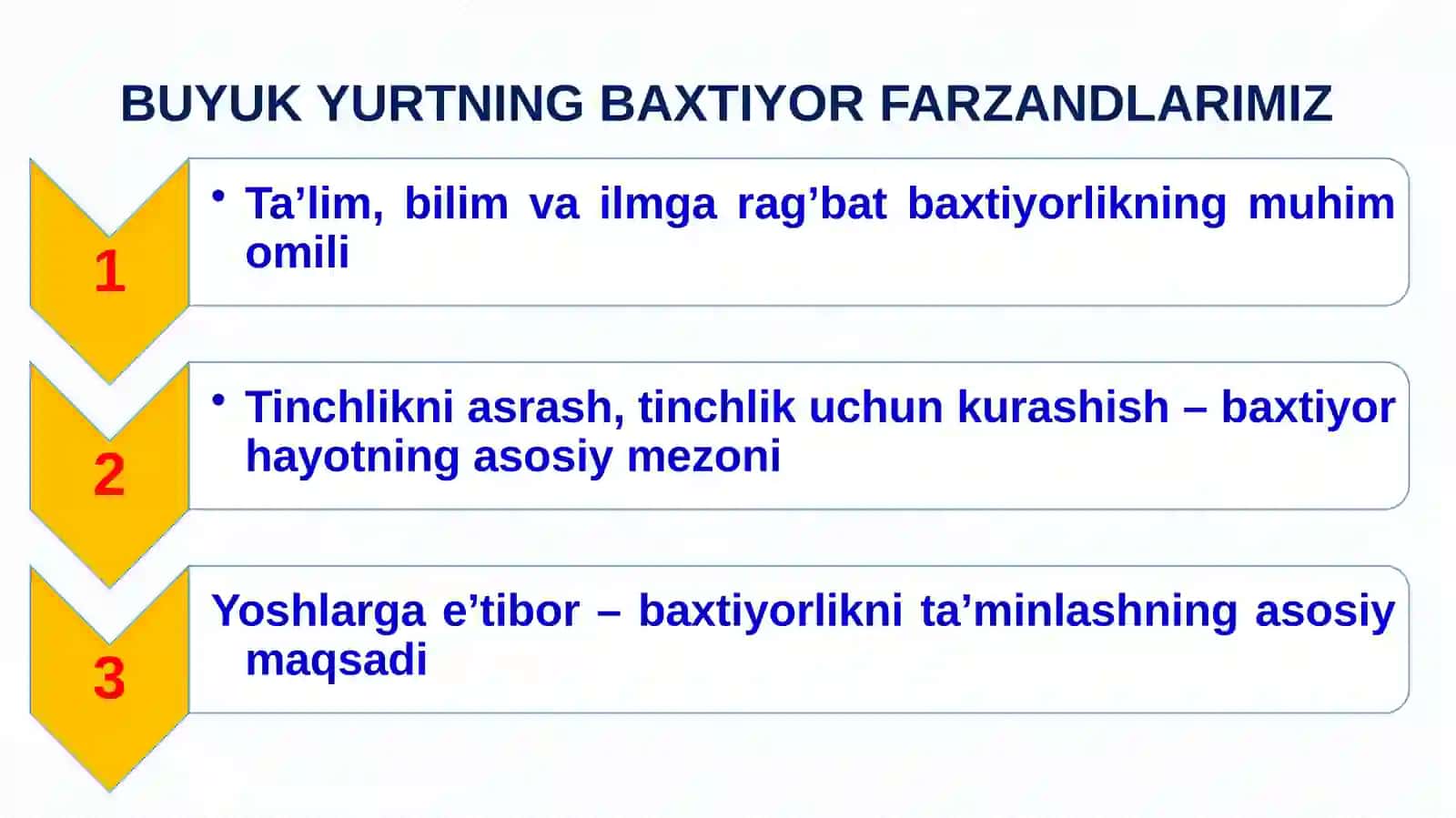 9-haftaning AXBOROT VA MURABBIYLIK SOATI mashg’uloti 2