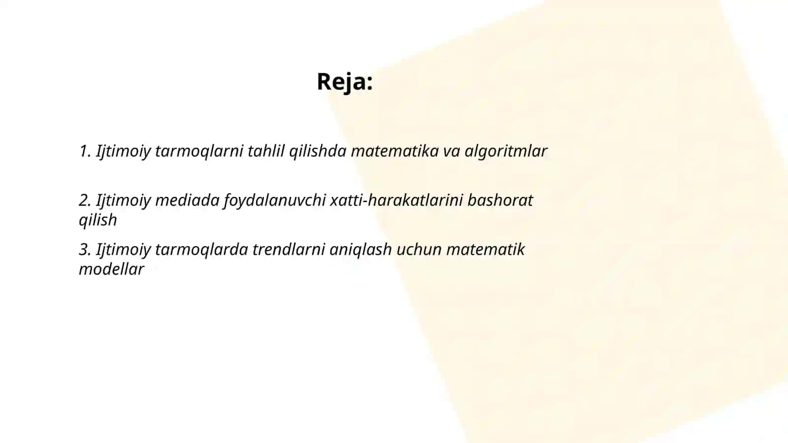 Ijtimoiy -sohada matematika va kompyuter modemlardan foydalanish 2