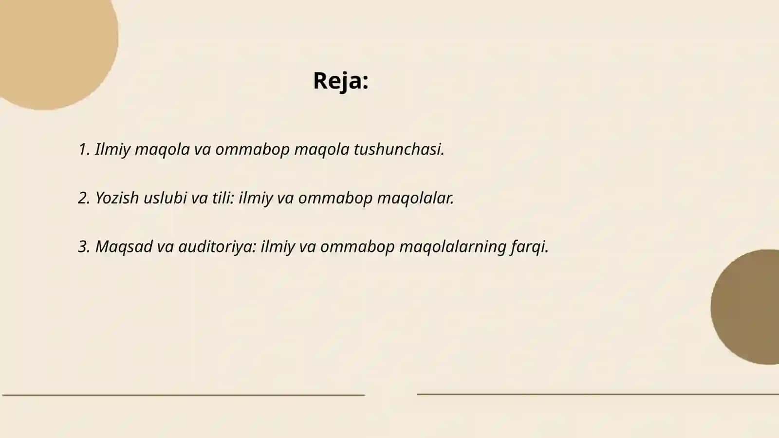 Ilmiy va ommabop maqolalarning farqli xususiyatlarini o'rganish 2