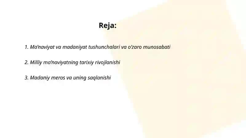 Ma’naviyat va madaniyat 2