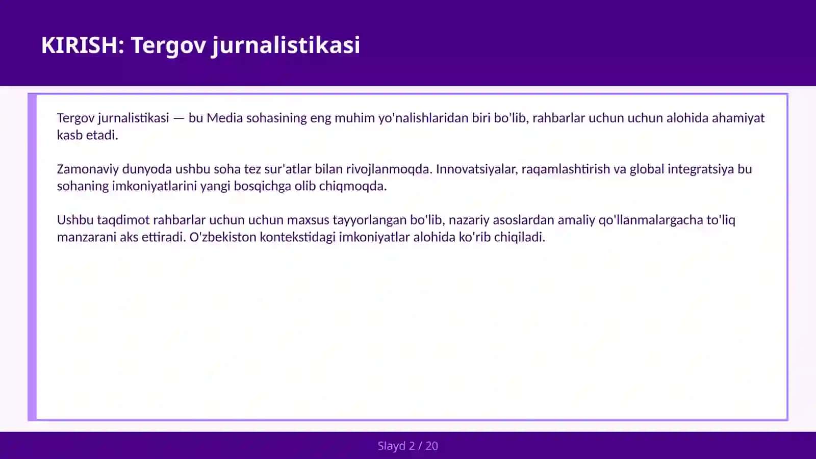 Tergov JURNALISTIKASI 2