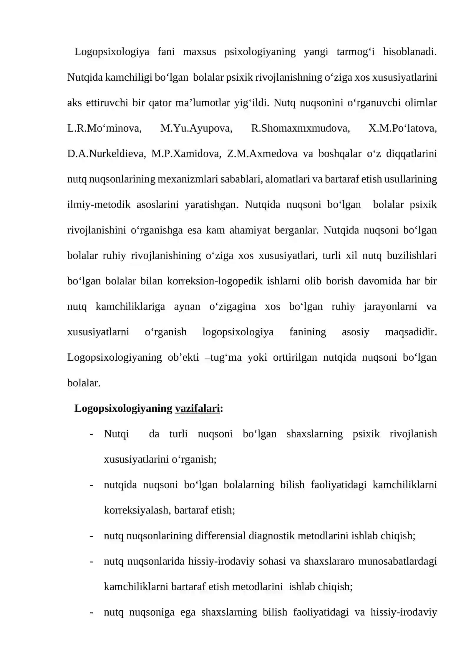 Logopsixologiya va psixologik korreksiya metodlarining nazariy va metodologik asoslari 2