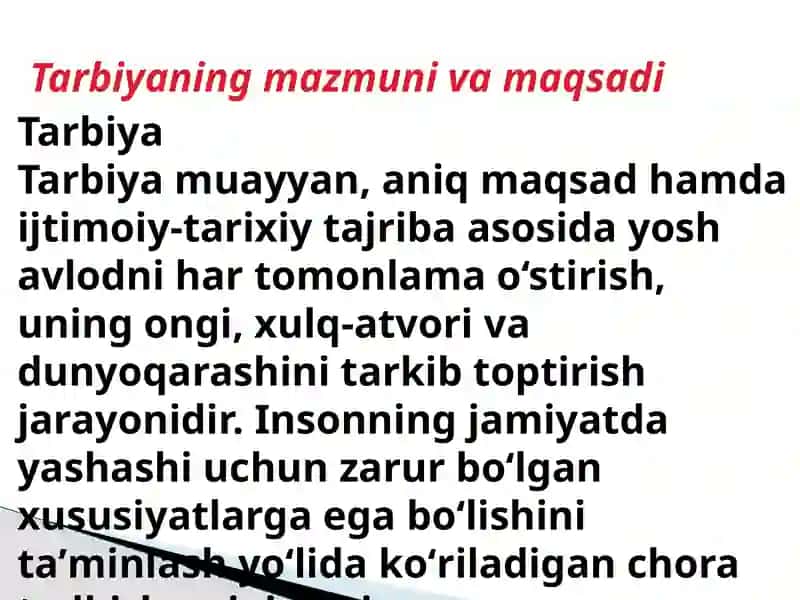 Tarbiya   tushunchasi va metodlari 2