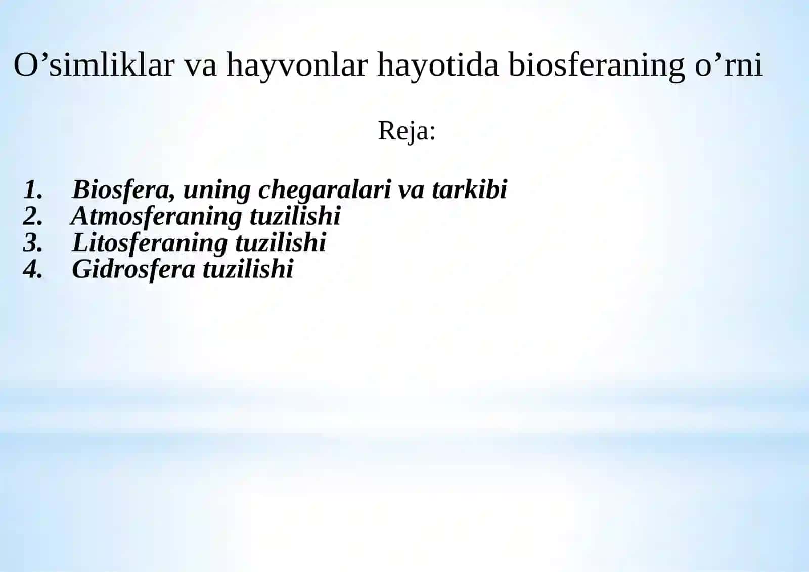 QURILISH EKOLOGIYASI FANIDAN MUSTAQIL ISHI 2