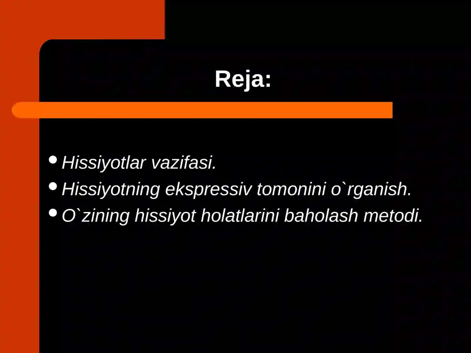 Hissiyotlar ekspressiv tomoni 2