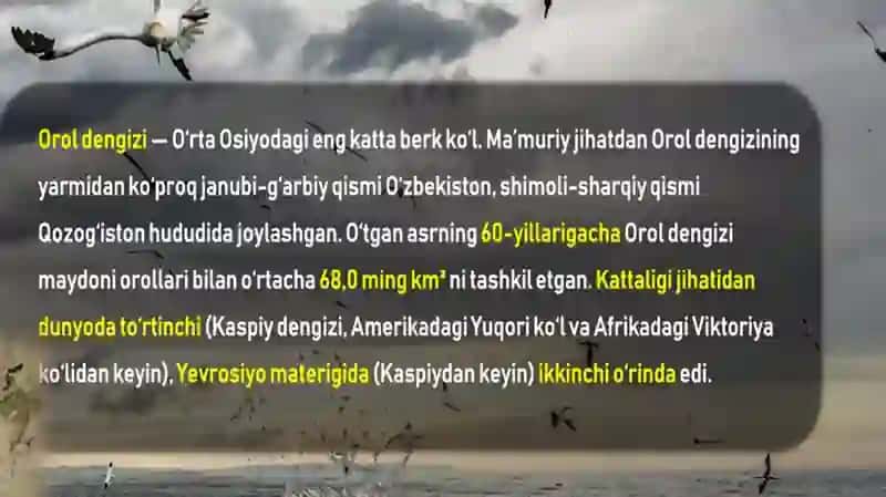 Orol dengizi muammosi 2