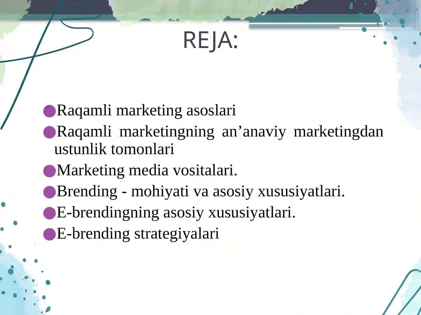 Raqamli marketing va branding 2