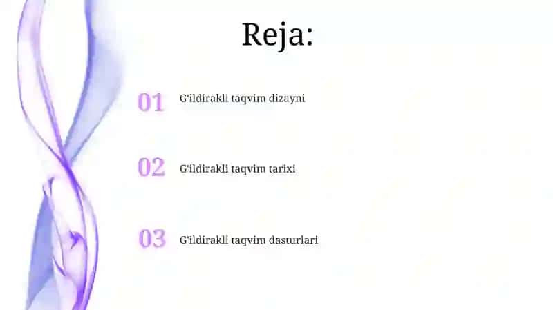 G'ildirakli taqvim 2
