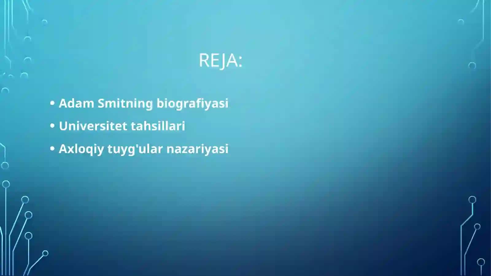Adam Smitning biografiyasi 2