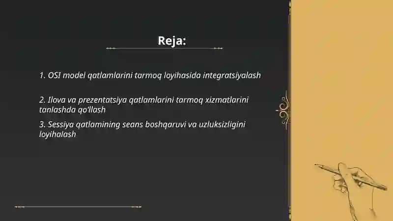 Tarmoqni loyihalashda OSI modelining amaliy qo‘llanilishi 2