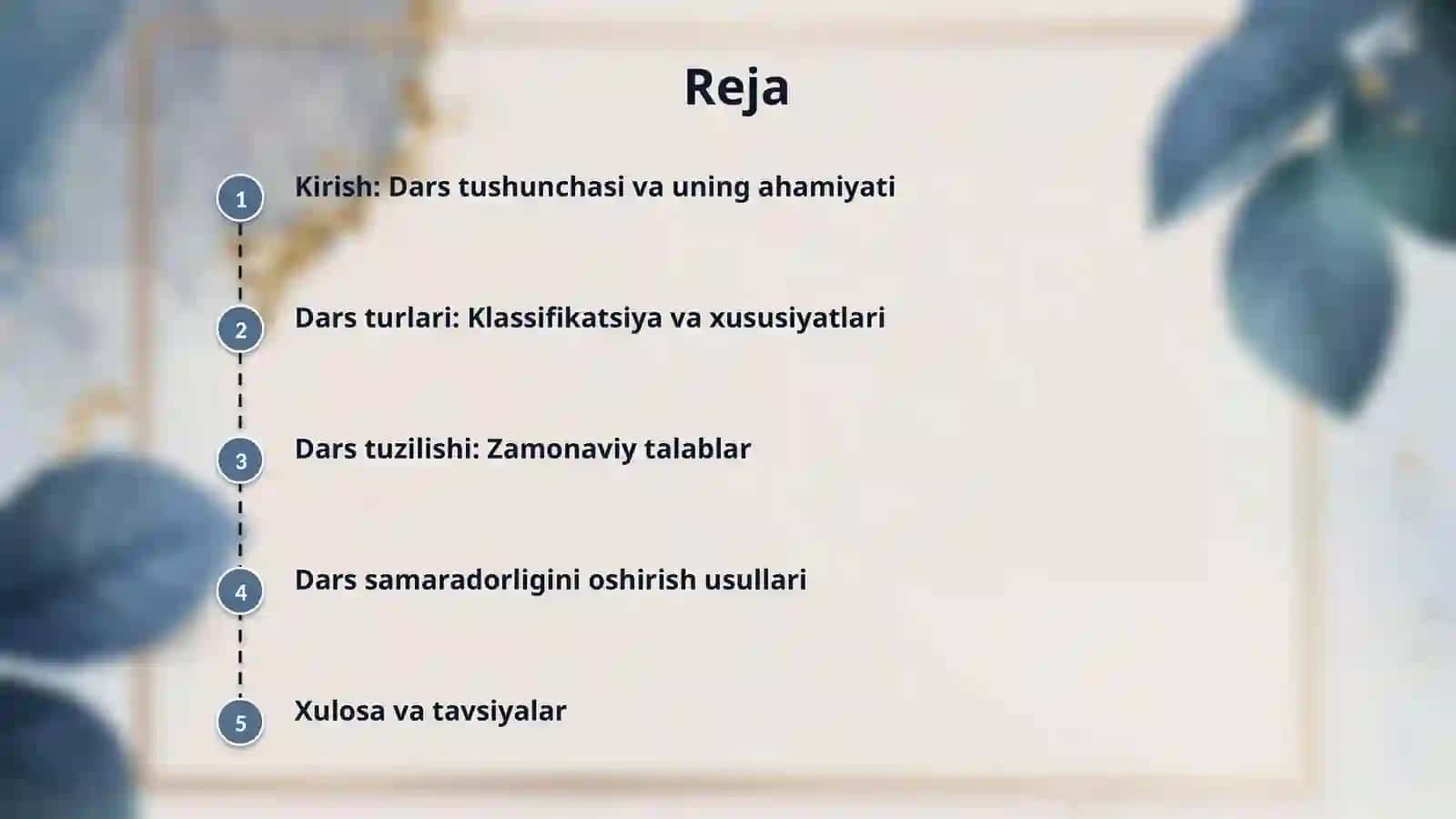 Dars va uning turlari 2