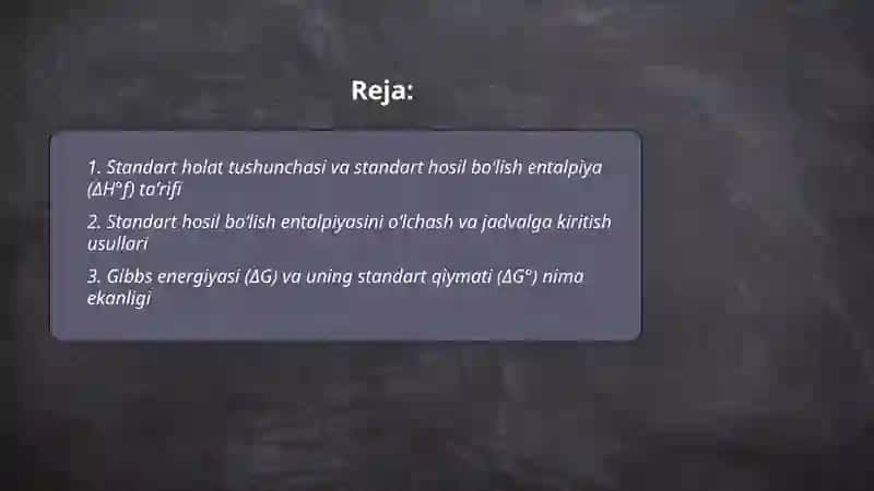 Standart xosil bõlish, issiqligi haqidagi tushuncha 2