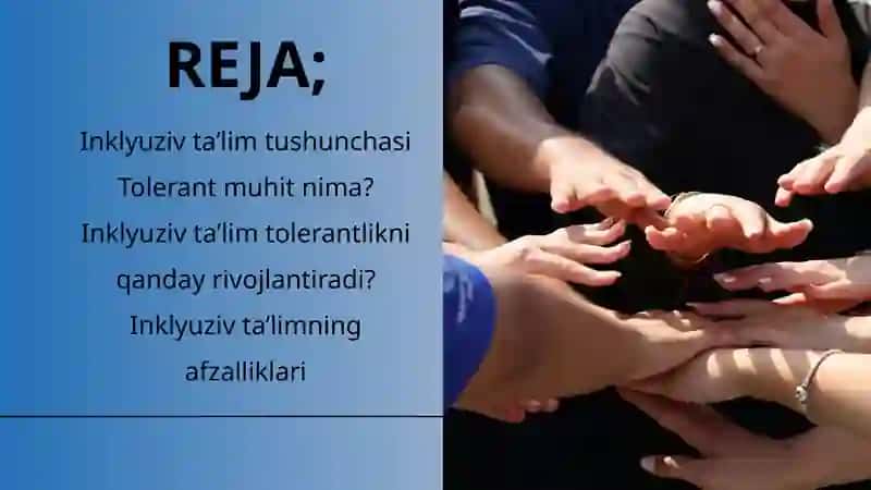 INKLYUZIV TA’LIM TOLERANT MUHITNI YARATISH RESURSI SIFATIDA 2