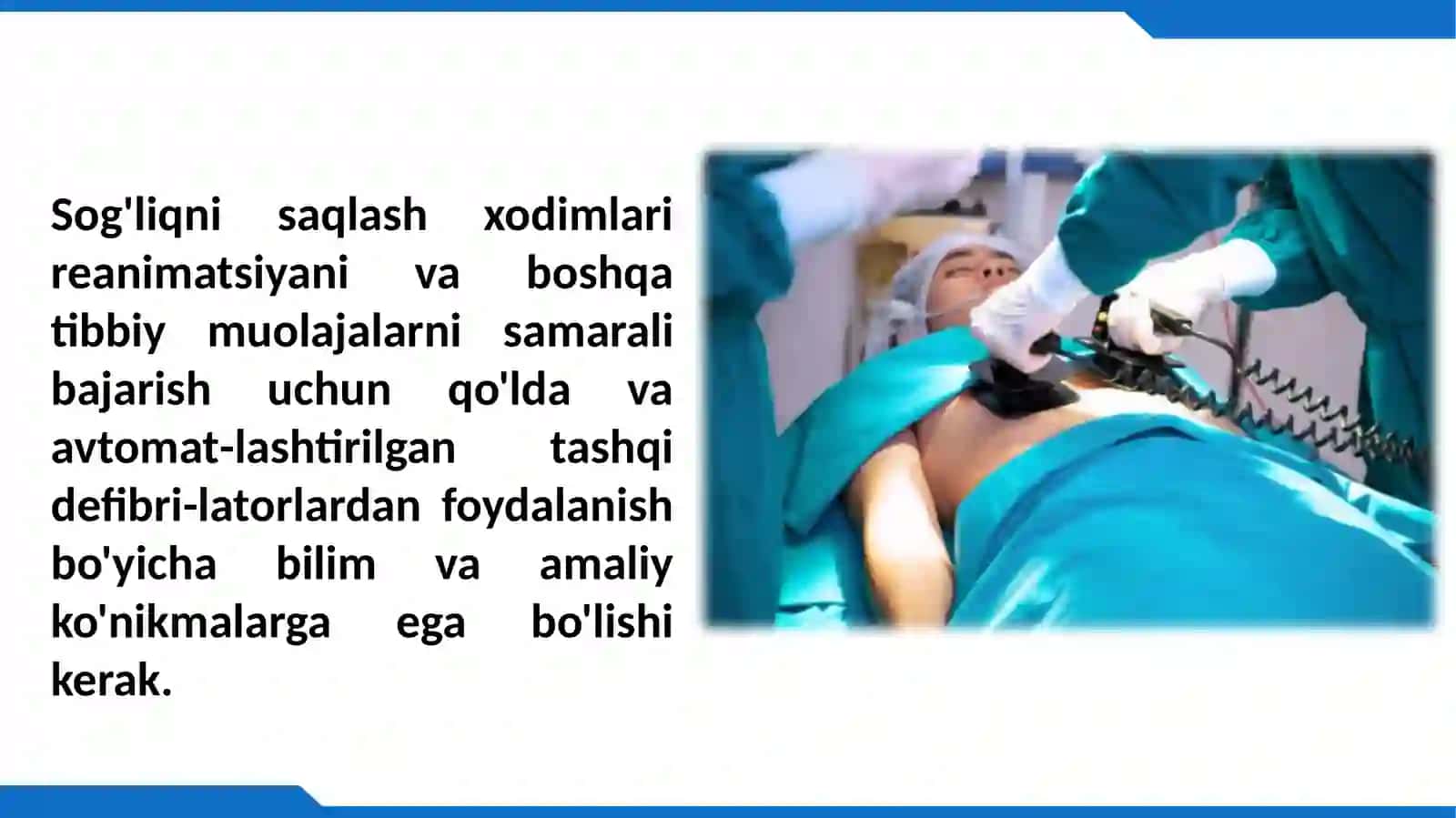 Defibrilator apparati 2