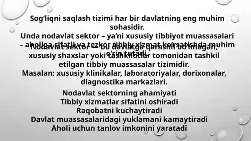 Sog'liqni saqlash tizimi 2