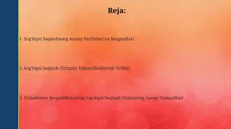 Sogʻliqni Saqlash Asoslari 2