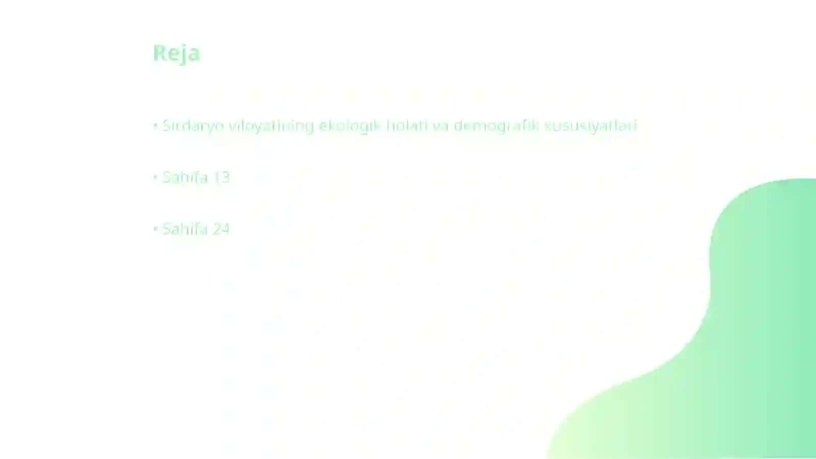 Sirdaryo viloyati tibbiy geografik xususiyatlari 2