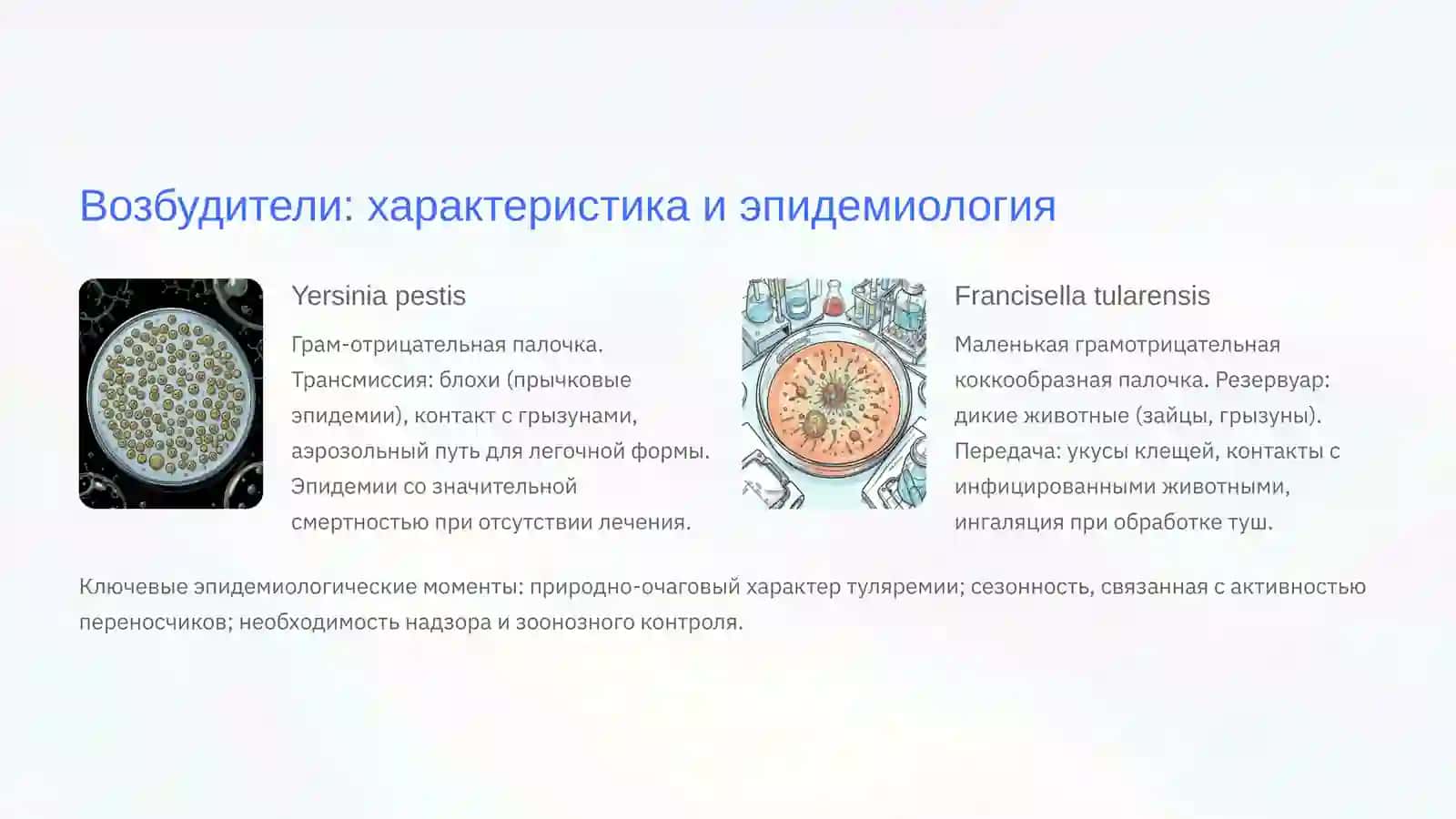Yersinia pestis и Francisella tularensis 2
